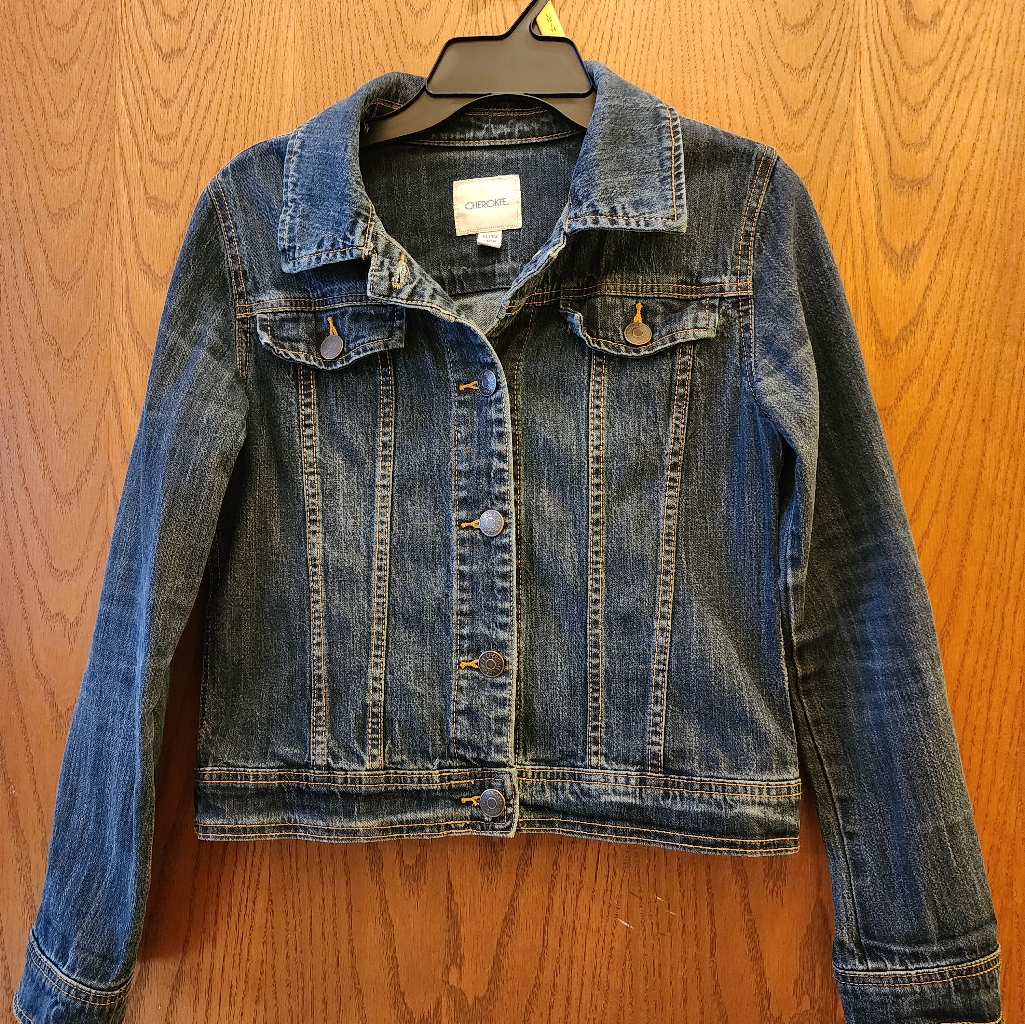 Blue Denim Jacket, Size Xl/Tg 14/16